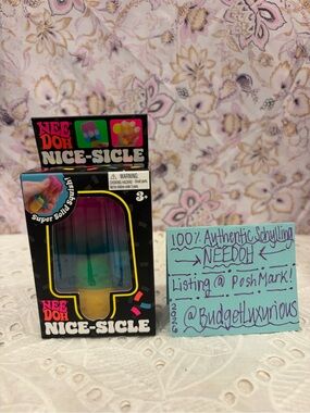 Schylling NeeDoh Nice-Sicle Squishy - HARD TO FIND RAINBOW- Stress Toy - NIP